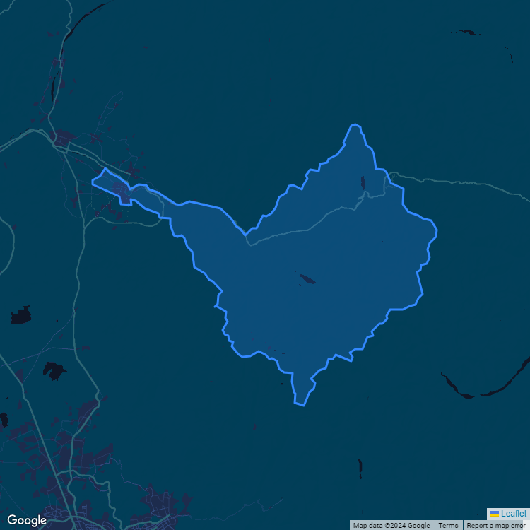 Mapa de la comuna de Los Andes mostrando los establecimientos educacionales participantes en el Sistema de Admisión Escolar (SAE)