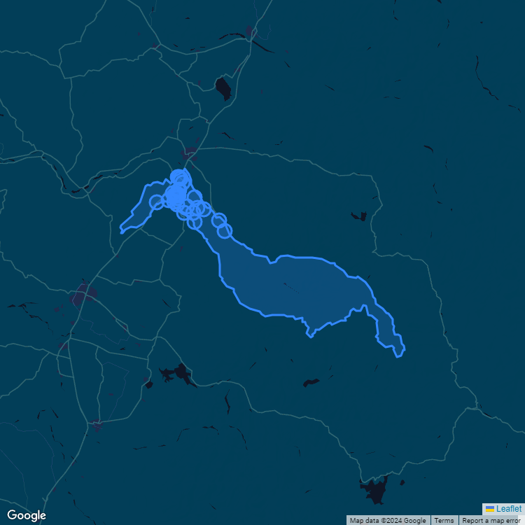 Mapa de la comuna de Molina mostrando los establecimientos educacionales participantes en el Sistema de Admisión Escolar (SAE)