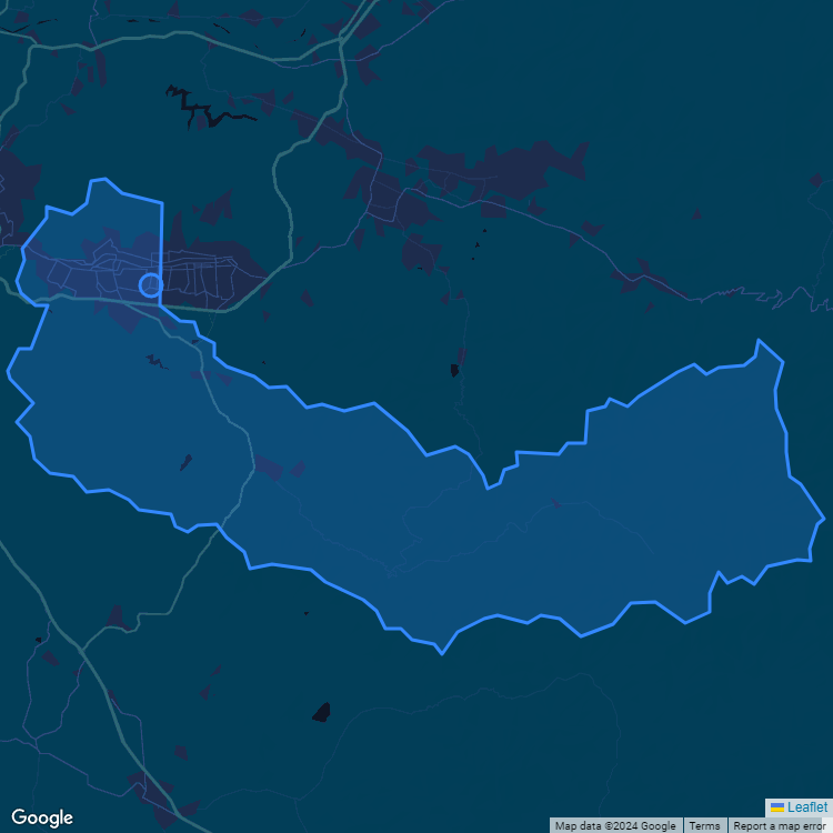 Mapa de la comuna de Quilpué mostrando los establecimientos educacionales participantes en el Sistema de Admisión Escolar (SAE)