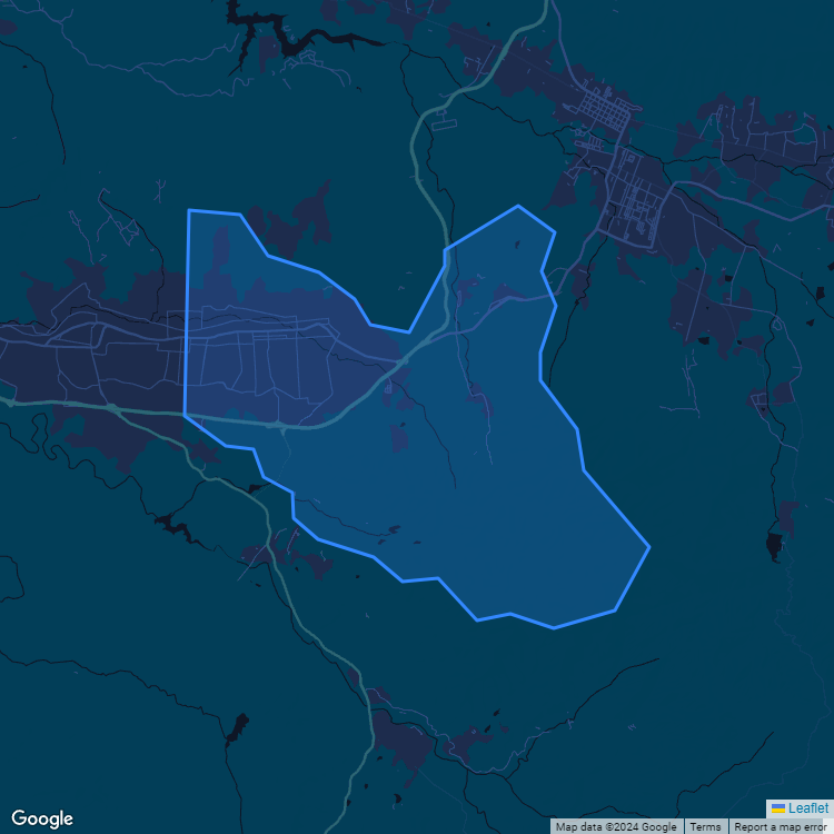 Mapa de la comuna de Villa Alemana mostrando los establecimientos educacionales participantes en el Sistema de Admisión Escolar (SAE)